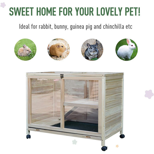 Archie & Oscar Bryson Weather Resistant Rabbit Hutch with Ramp